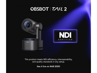 OBSBOT Tail 2 — Новейшая PTZR-камера 4K с искусственным интеллектом для прямых трансляций