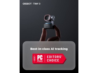 OBSBOT Tiny 3: лучшая веб-камера с ИИ-трекингом по версии PCMag